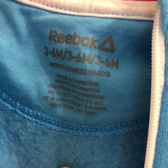 NWOT Reebok Baby One Piece Hooded Tracksuit - Picture 3 of 3